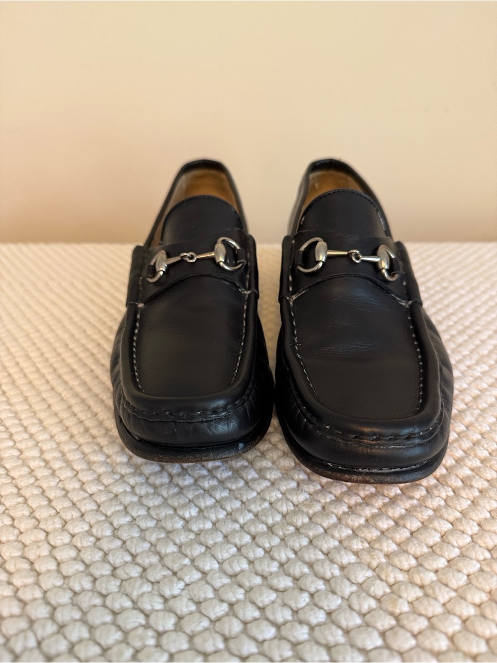 Women’s Gucci loafers.  Black, size 8, and in fabulous condition.
